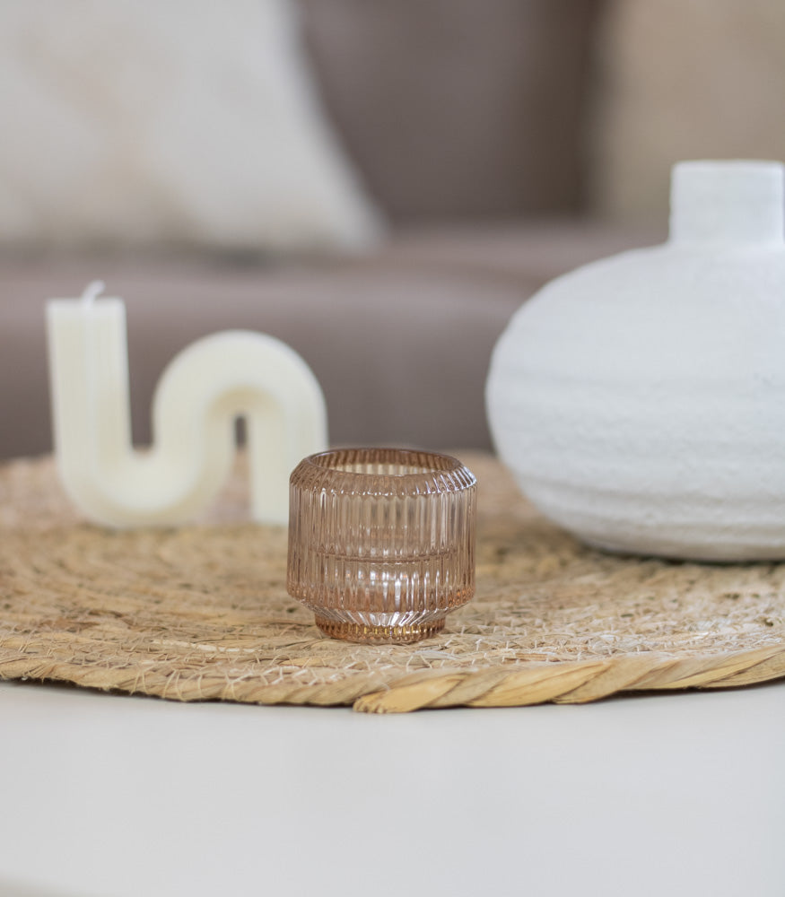 Teelichtglas/Kerzenständer "Feli" 2in1, verschiedene Farben - Interior > Dekoration > Teelichtglas von mahina