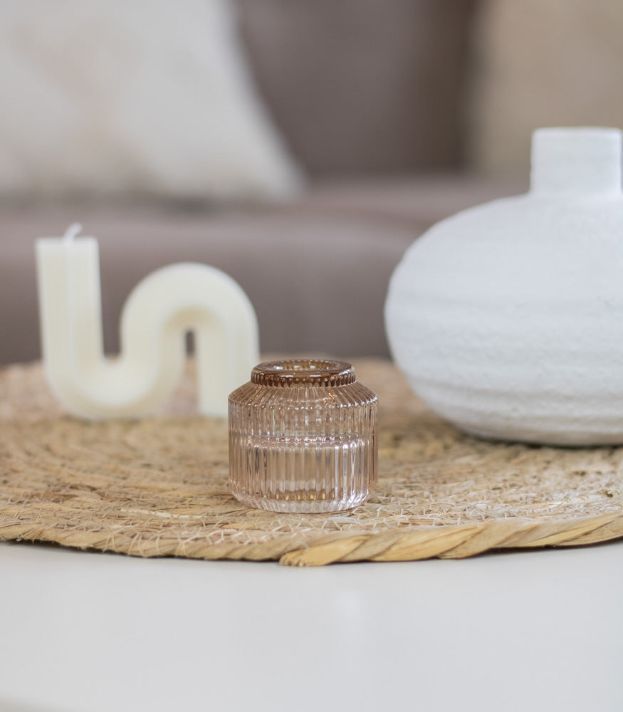 Teelichtglas/Kerzenständer "Feli" 2in1, verschiedene Farben - Interior > Dekoration > Teelichtglas von mahina