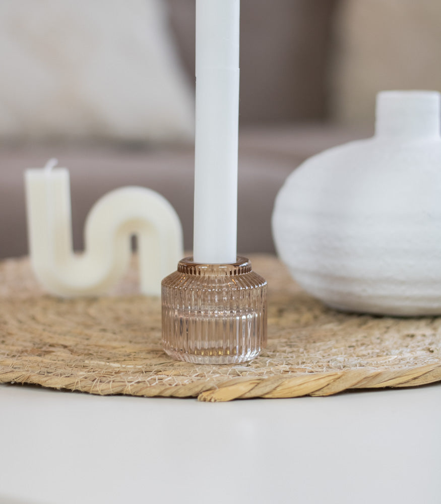 Teelichtglas/Kerzenständer "Feli" 2in1, verschiedene Farben - Interior > Dekoration > Teelichtglas von mahina