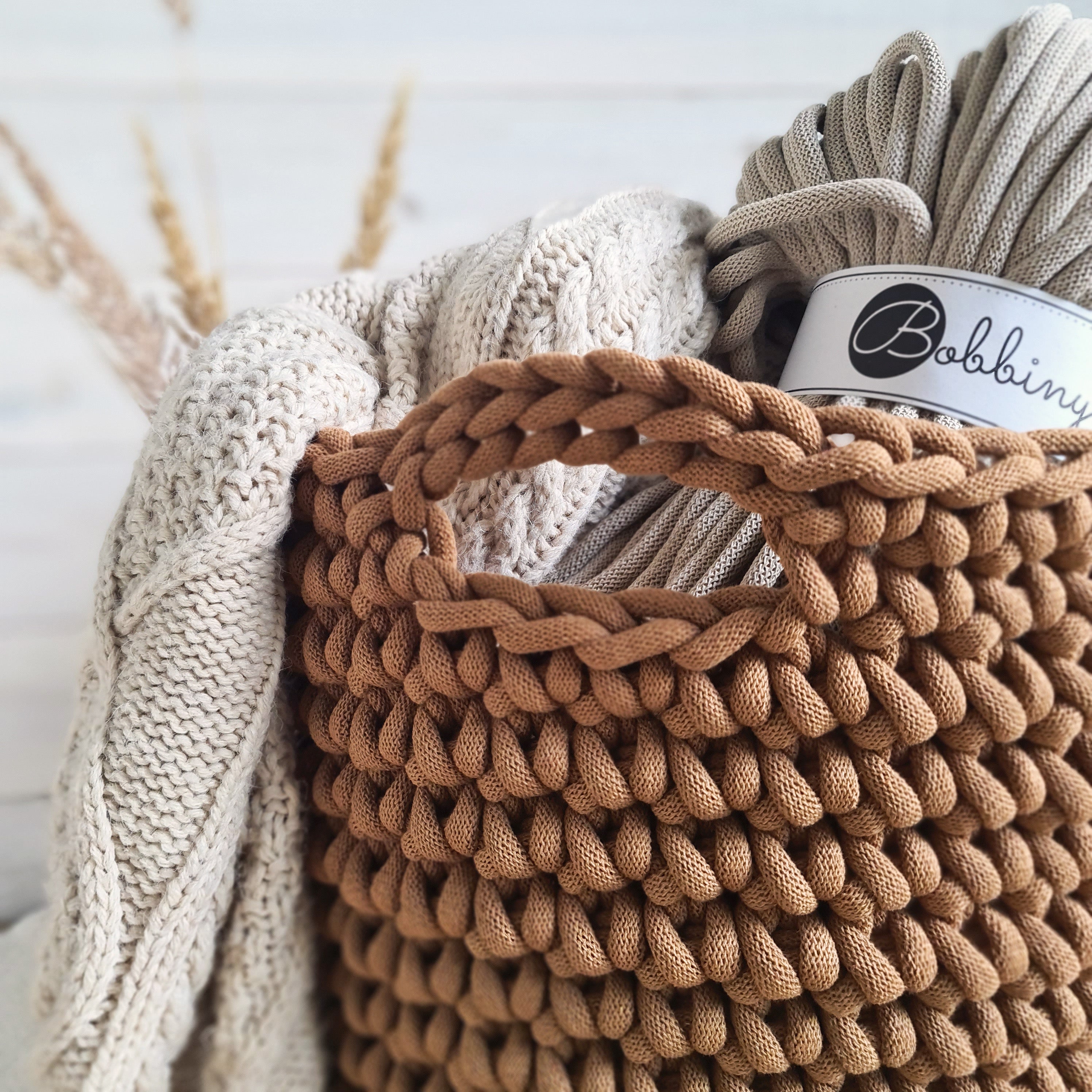 Bobbiny JUMBO Flechtkordel 9mm geflochten 100m - Garne > Baumwollgarne > Bobbiny > Geflochten > 9mm von mahina