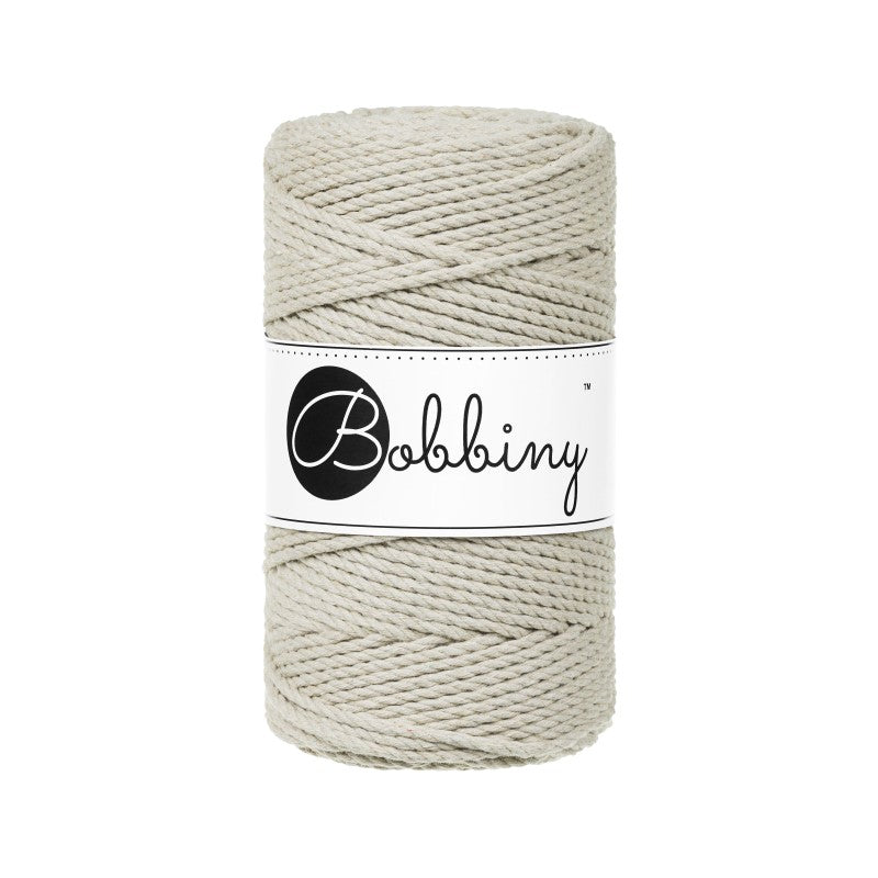 Bobbiny Makramee Garn 3mm 3ply 100m - Garne > Baumwollgarne > Bobbiny > 3ply > 3mm von mahina