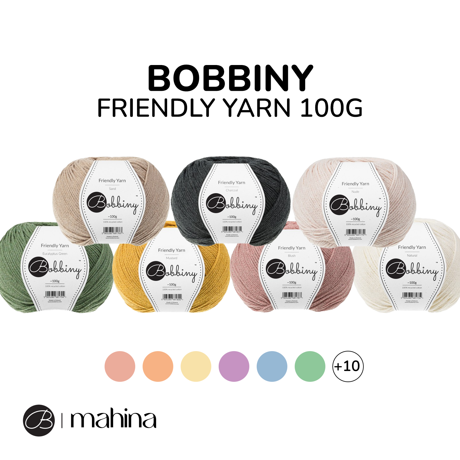 Bobbiny Friendly Yarn 100g - Garne > Bobbiny > Friendly Yarn von mahina