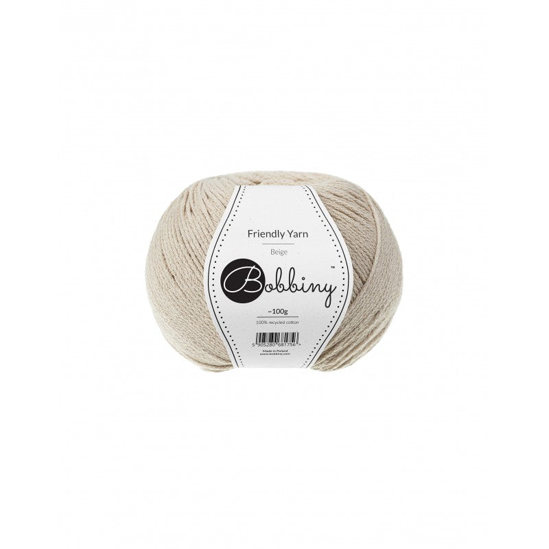 Bobbiny Friendly Yarn Beige 100g - Garne > Bobbiny > Friendly Yarn von mahina