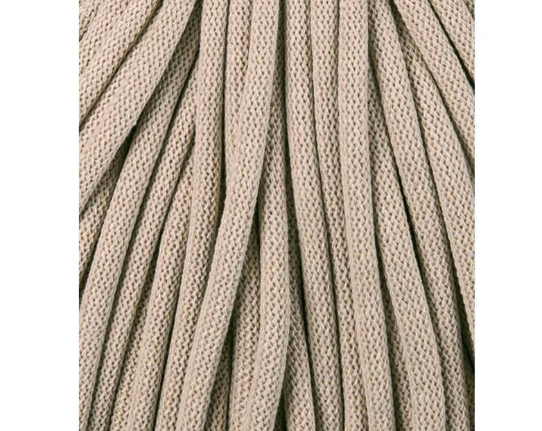Bobbiny JUMBO Flechtkordel 9mm geflochten Beige 100m - Garne > Baumwollgarne > Bobbiny > Geflochten > 9mm von mahina