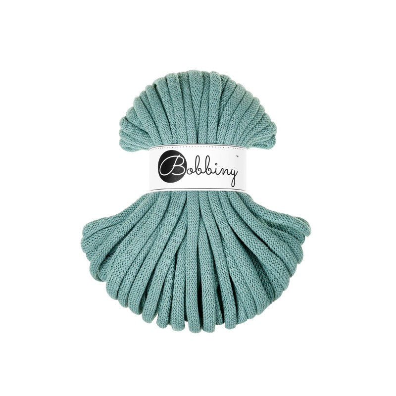 Bobbiny JUMBO Flechtkordel 9mm geflochten Duck Egg Blue 30m - Garne > Baumwollgarne > Bobbiny > Geflochten > 9mm von mahina