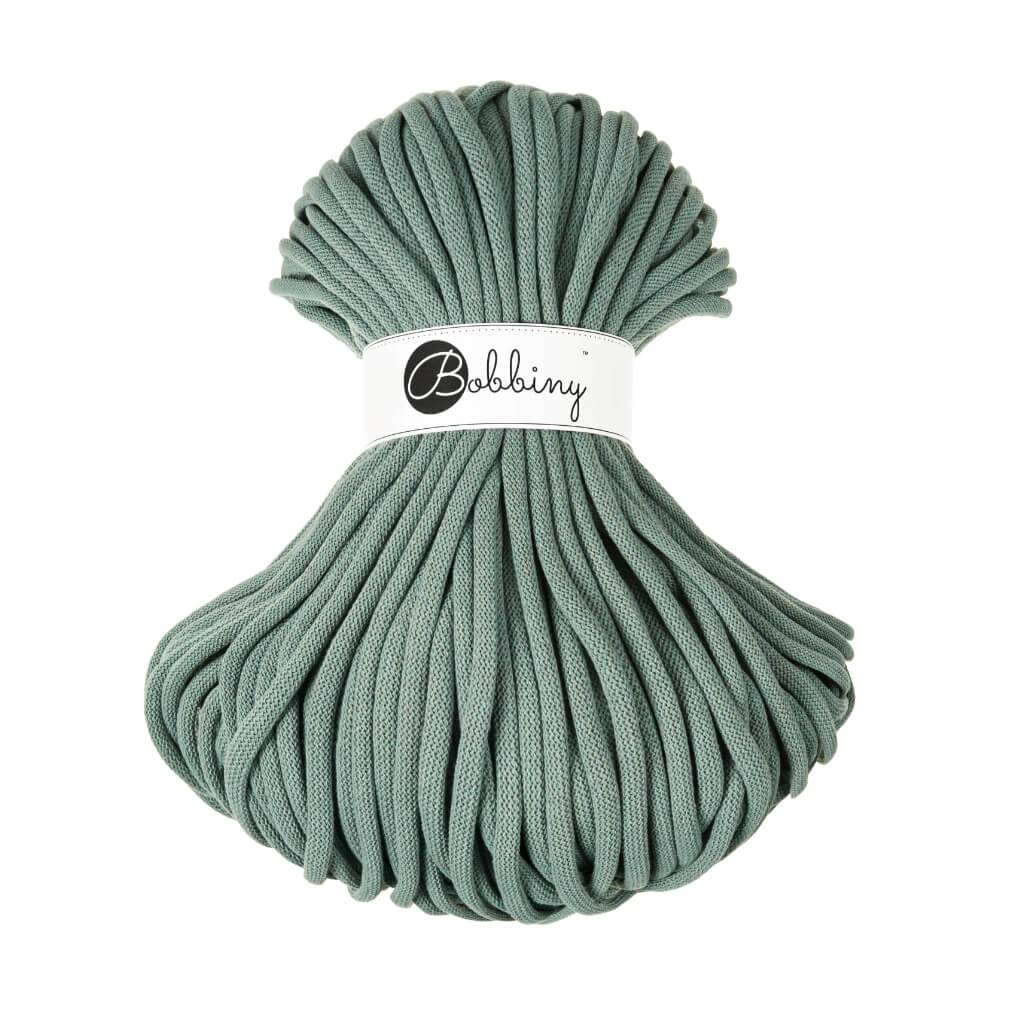 Bobbiny JUMBO Flechtkordel 9mm geflochten Laurel 100m - Garne > Baumwollgarne > Bobbiny > Geflochten > 9mm von mahina