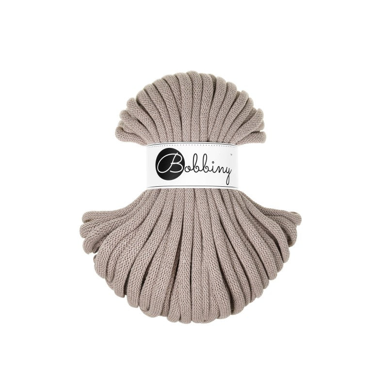 Bobbiny JUMBO Flechtkordel 9mm geflochten Pearl 30m - Garne > Baumwollgarne > Bobbiny > Geflochten > 9mm von mahina