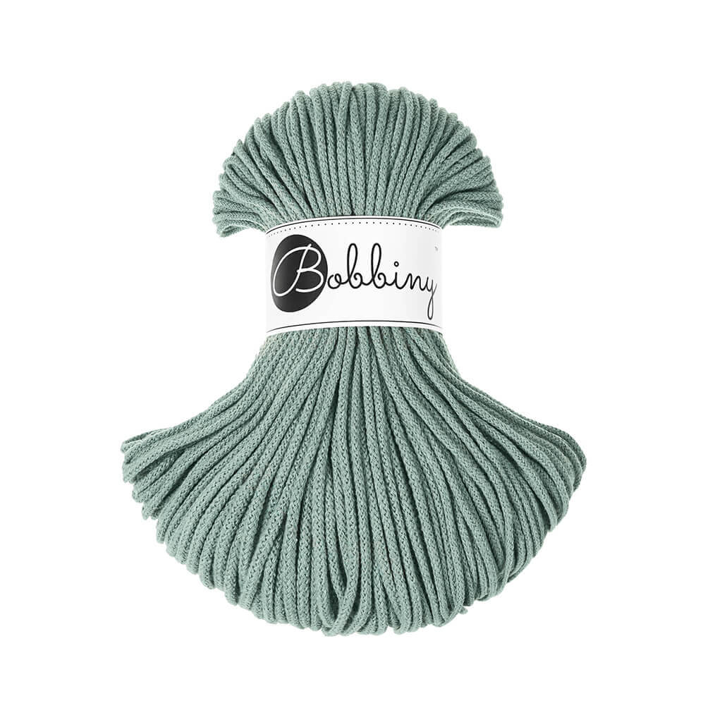 Bobbiny JUNIOR Flechtkordel 3mm geflochten Laurel 100m - Garne > Baumwollgarne > Bobbiny > Geflochten > 3mm von mahina