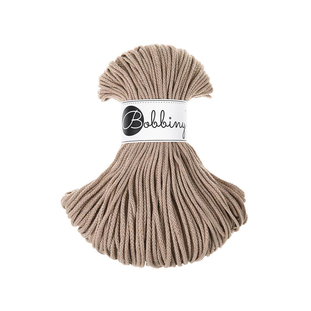 Bobbiny JUNIOR Flechtkordel 3mm geflochten Sand 100m - Garne > Baumwollgarne > Bobbiny > Geflochten > 3mm von mahina