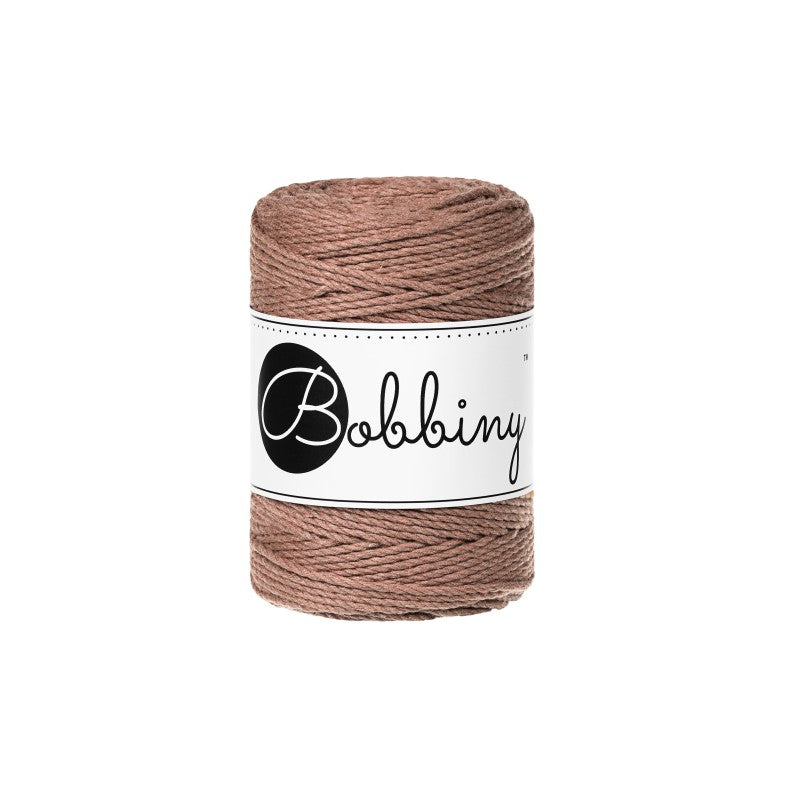 Bobbiny Makramee Garn 1,5mm 3ply Mocha Mousse 100m - Garne > Baumwollgarne > Bobbiny > 3ply > 1,5mm von mahina