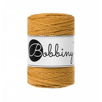 Bobbiny Makramee Garn 1,5mm 3ply Mustard 100m - Garne > Baumwollgarne > Bobbiny > 3ply > 1,5mm von mahina