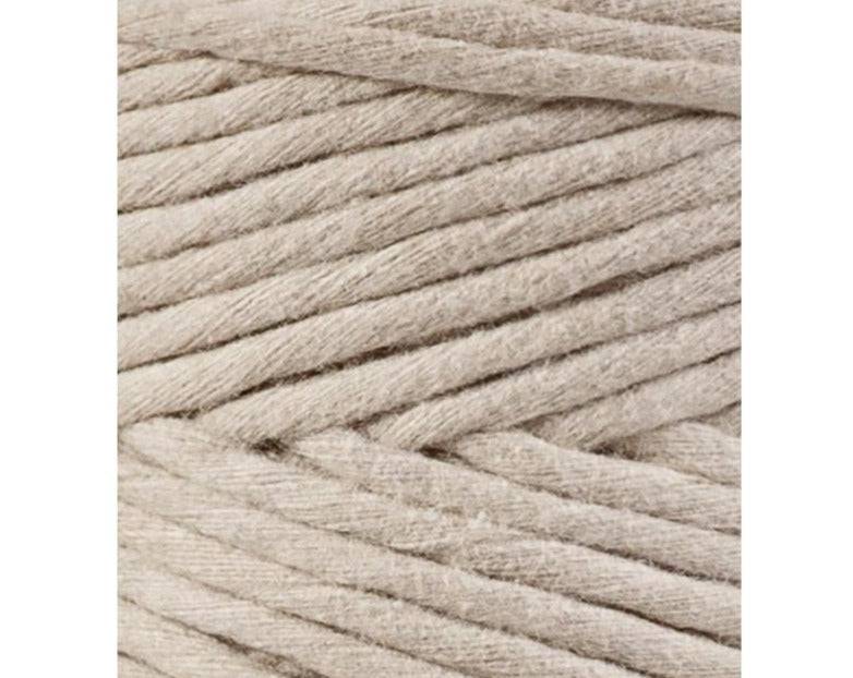 Bobbiny Makramee Garn 1,5mm gezwirnt Beige 100m - mahina