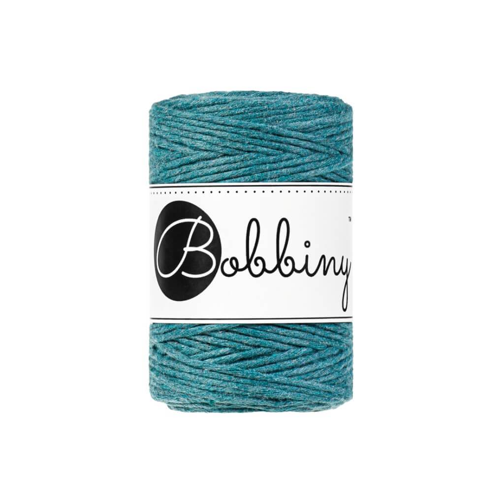 Bobbiny Makramee Garn 1,5mm gezwirnt Teal 100m - mahina