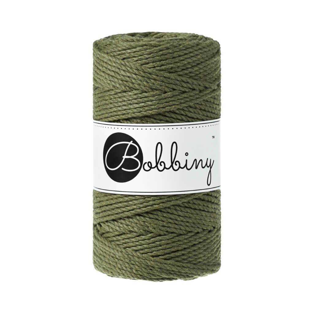 Bobbiny Makramee Garn 3mm 3ply Avocado 100m - mahina