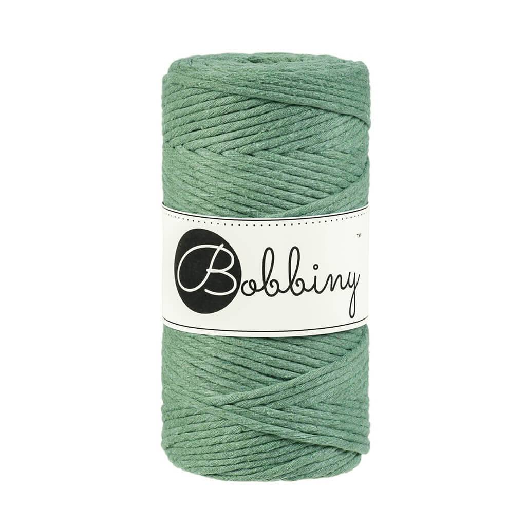Bobbiny Makramee Garn 3mm gezwirnt Eucalyptus Green 100m - mahina