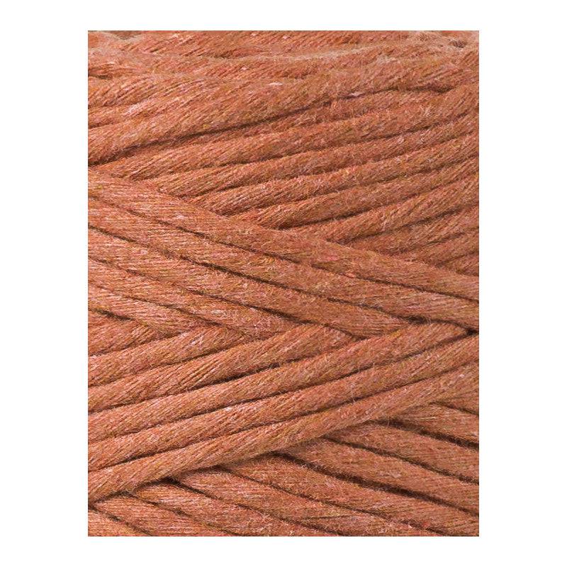 Bobbiny Makramee Garn 3mm gezwirnt Terracotta 100m - Garne > Baumwollgarne > Bobbiny > Gezwirnt > 3mm von mahina