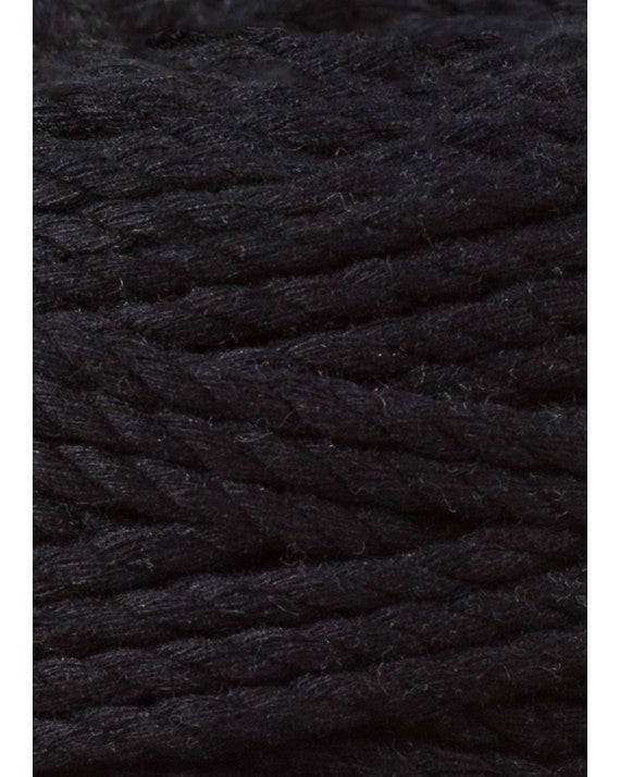 Bobbiny Makramee Garn 5mm 3ply Black 100m - mahina