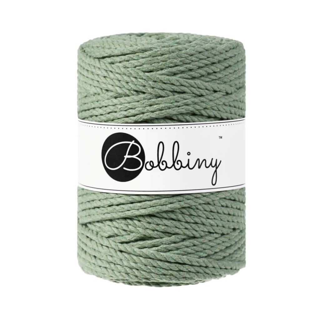 Bobbiny Makramee Garn 5mm 3ply Eucalyptus Green 100m - mahina