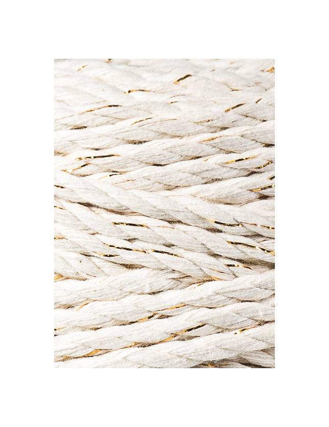 Bobbiny Makramee Garn 5mm 3ply Golden Natural 100m - Garne > Baumwollgarne > Bobbiny > 3ply > 5mm von mahina