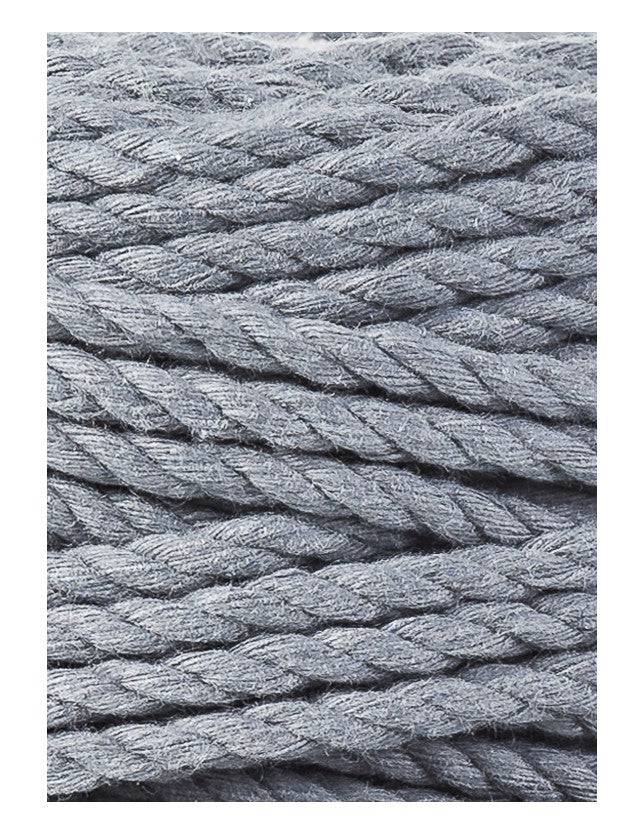 Bobbiny Makramee Garn 5mm 3ply Steel 100m - mahina