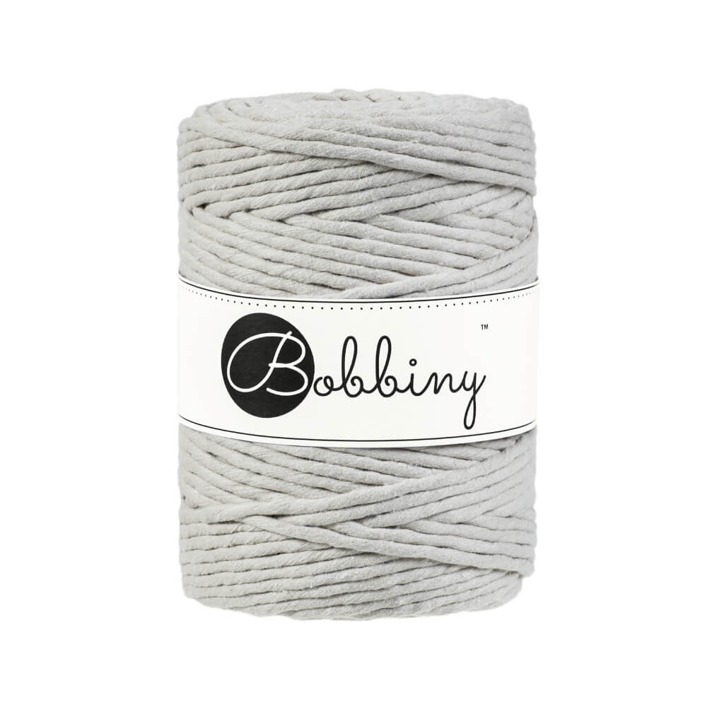 Bobbiny Makramee Garn 5mm gezwirnt Beige 100m - mahina