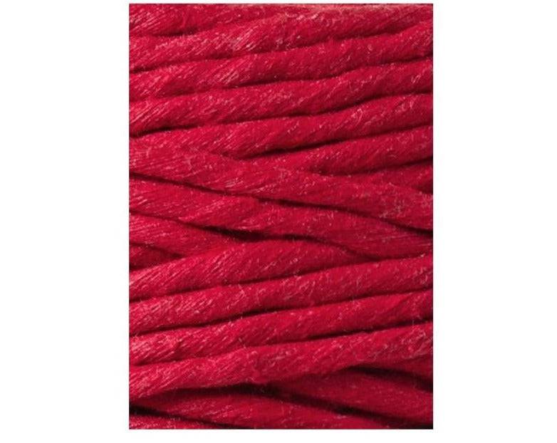 Bobbiny Makramee Garn 5mm gezwirnt Classic Red 100m - mahina