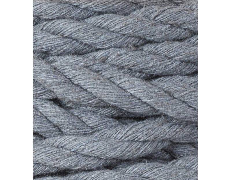 Bobbiny Makramee Garn 9mm 3ply Steel 30m - mahina