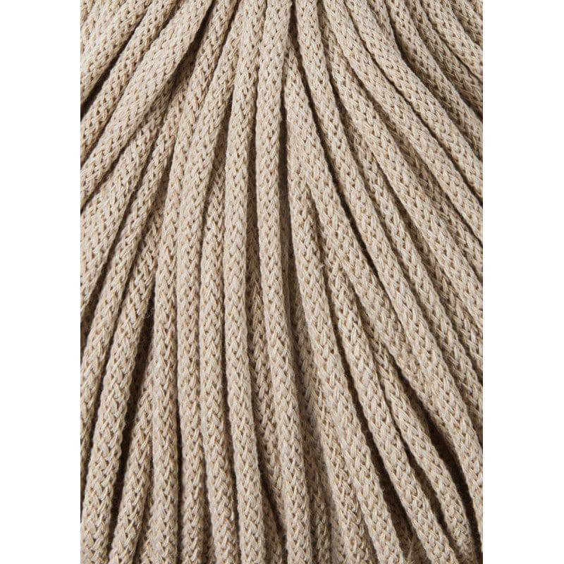Bobbiny PREMIUM Flechtkordel 5mm geflochten Beige 100m - Garne > Baumwollgarne > Bobbiny > Geflochten > 5mm von mahina