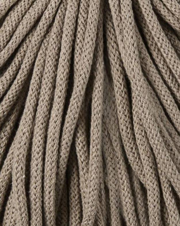 Bobbiny PREMIUM Flechtkordel 5mm geflochten Coffee 100m - Garne > Baumwollgarne > Bobbiny > Geflochten > 5mm von mahina