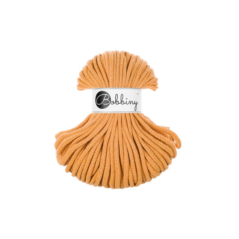 Bobbiny PREMIUM Flechtkordel 5mm geflochten Orange 50m - Garne > Baumwollgarne > Bobbiny > Geflochten > 5mm von mahina