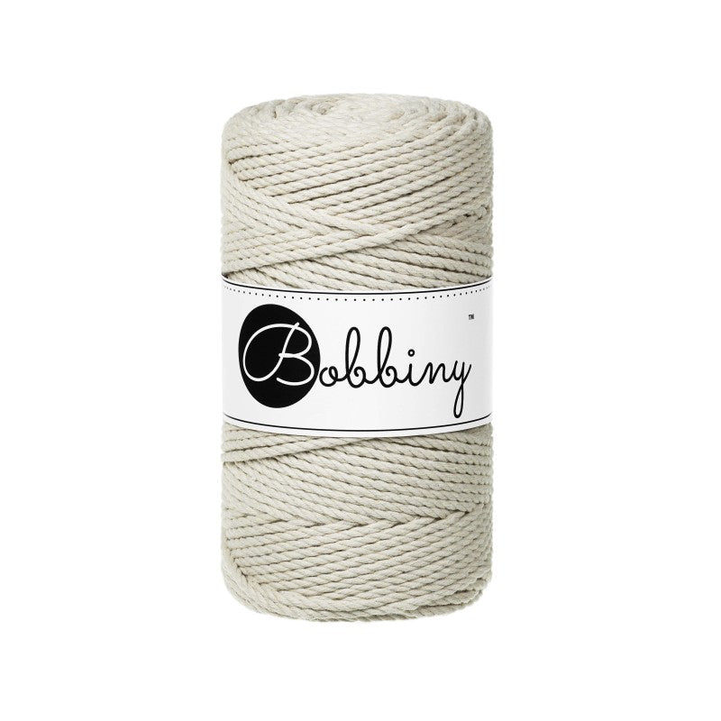 Bobbiny Makramee Garn 3mm 3ply 100m - Garne > Baumwollgarne > Bobbiny > 3ply > 3mm von mahina
