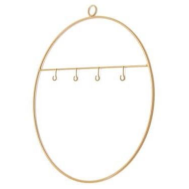 Metallring mit Haken hängend in gold, 30cm - Bastelbedarf -> Metall -> Metallringe -> Rund von mahina