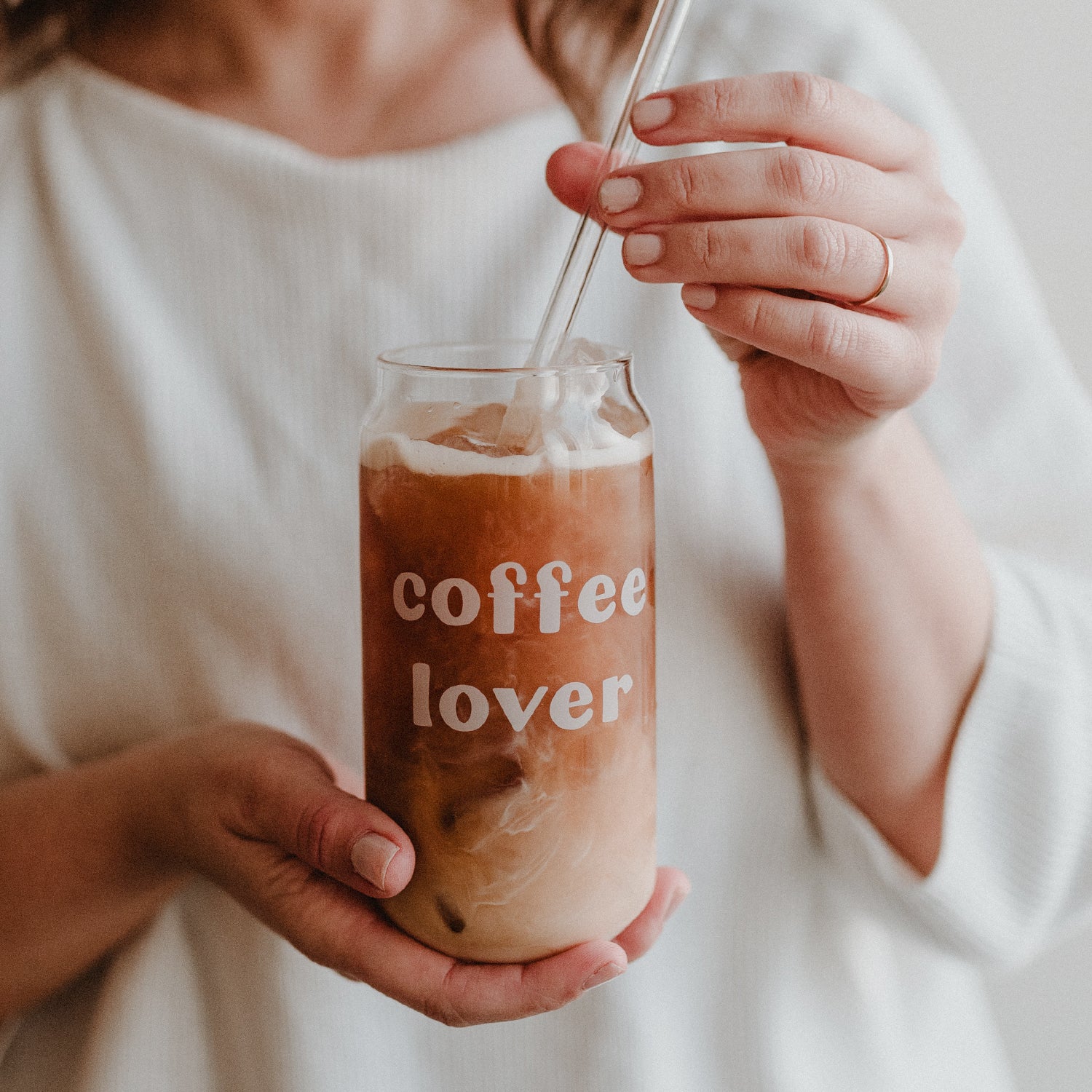 Eulenschnitt Hohes Trinkglas Coffee Lover 500ml - Interior > Dekoration > Tassen von mahina