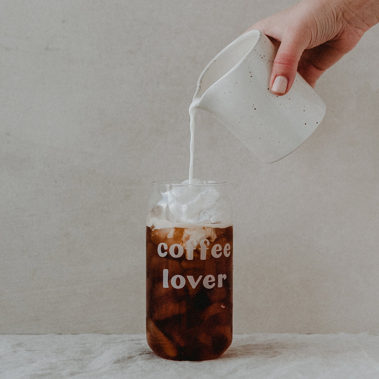 Eulenschnitt Hohes Trinkglas Coffee Lover 500ml - Interior > Dekoration > Tassen von mahina