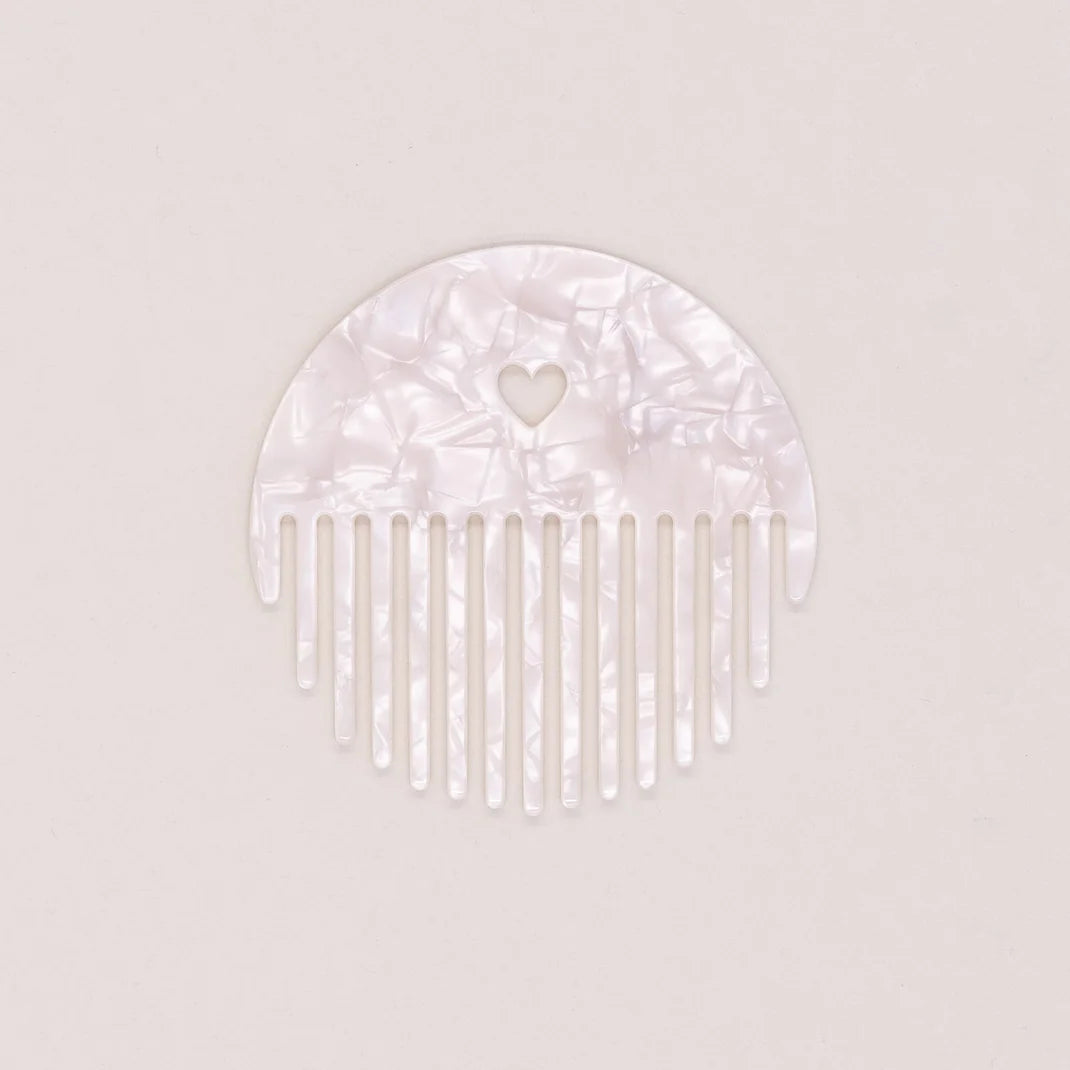 Eulenschnitt Kamm Herz Pearl - Interior > Dekoration > Sonstiges von mahina