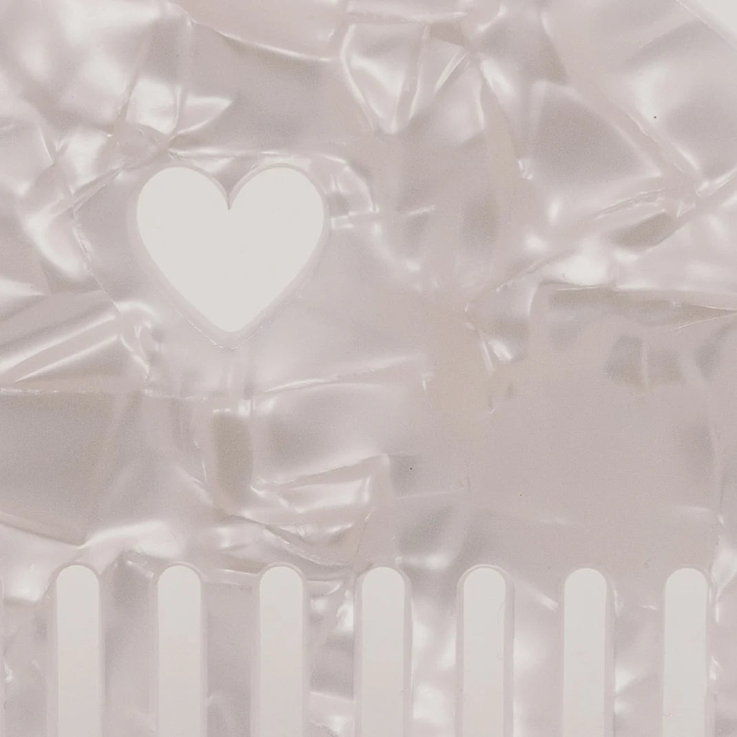 Eulenschnitt Kamm Herz Pearl - Interior > Dekoration > Sonstiges von mahina