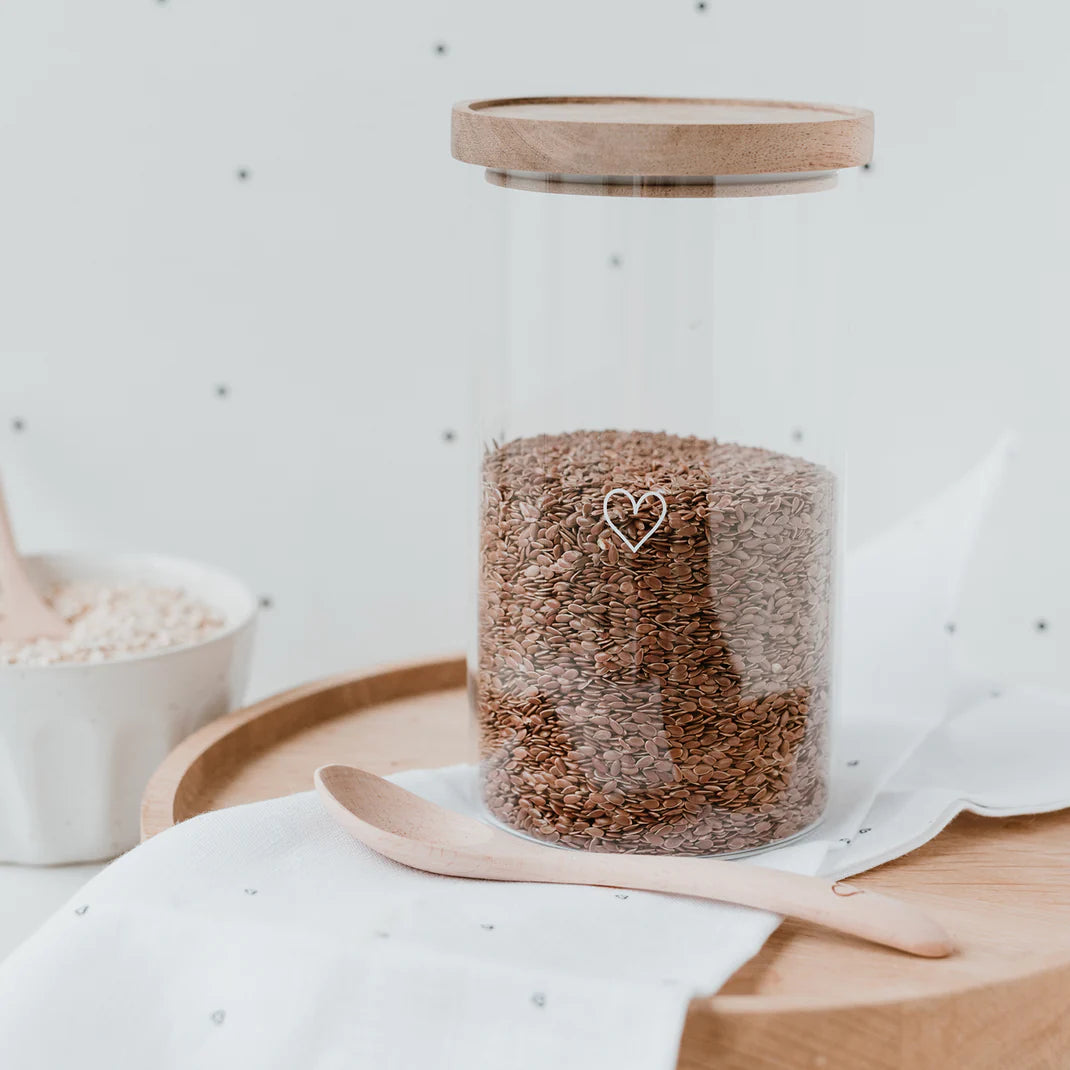 Eulenschnitt Vorratsglas Herz 19cm - Bastelbedarf -> Glas -> Dekorative Gläser von mahina