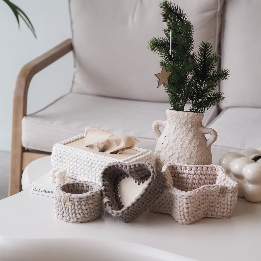 mahina x Bobbiny Crochet Set – Round Edition - Garne > Baumwollgarne > Bobbiny > Geflochten > 5mm von mahina