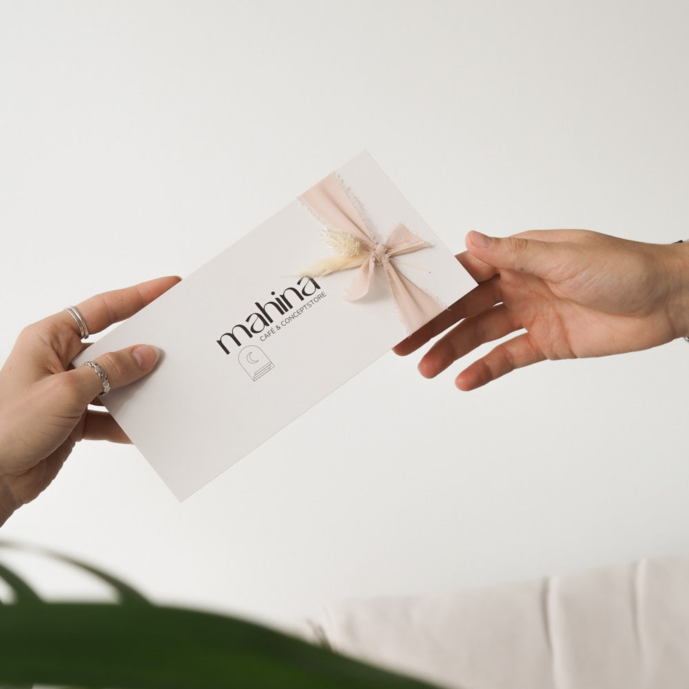 mahina Geschenkgutschein - Geschenke -> Gutscheine von mahina