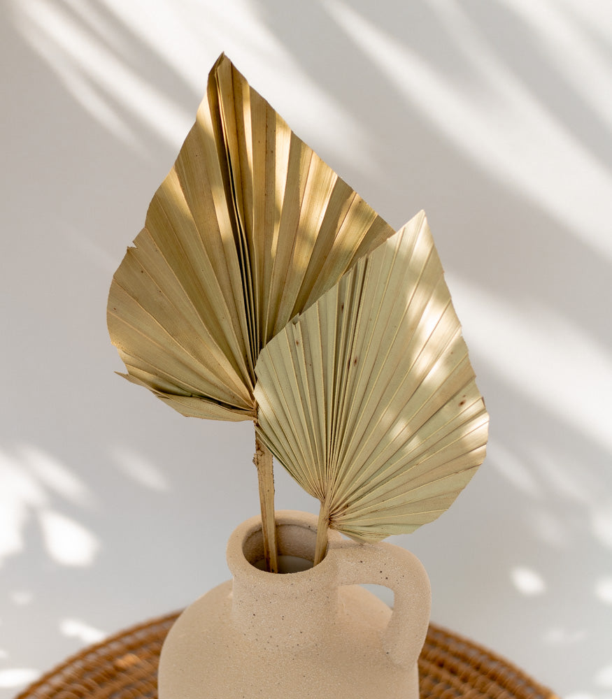 Getrocknetes Palmblatt in natur, Bund 10 Stiele - Trockenblumen -> Sorten von mahina