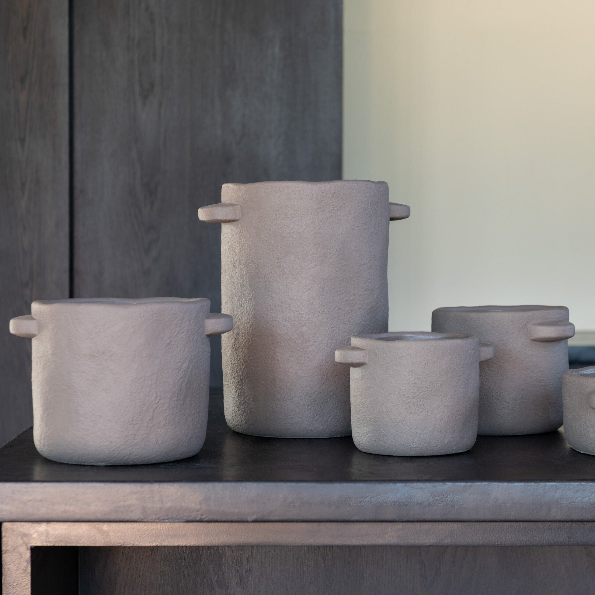 Topf aus Keramik "Gustave" in braun, verschiedene Größen - Interior > Dekoration > Blumentopf von mahina