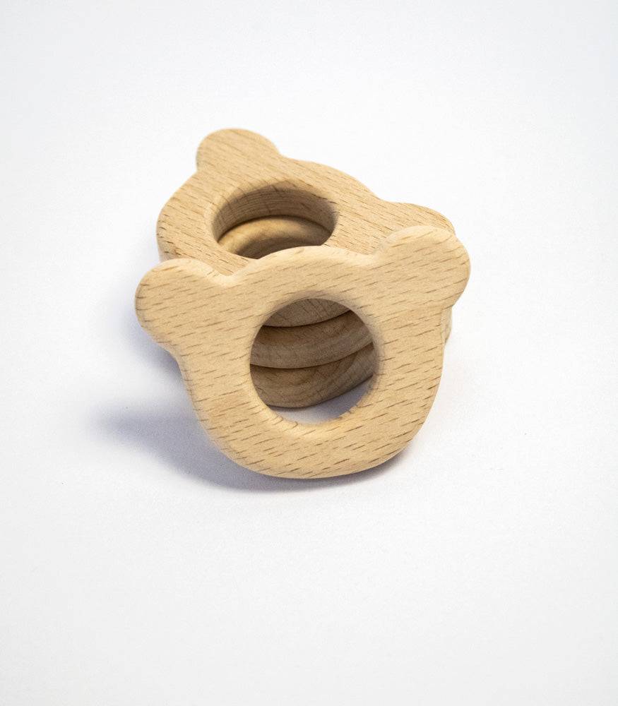 Beißring "Bär" aus Buchenholz - mahina