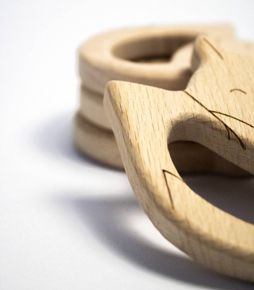 Beißring "Fuchs" aus Buchenholz - mahina