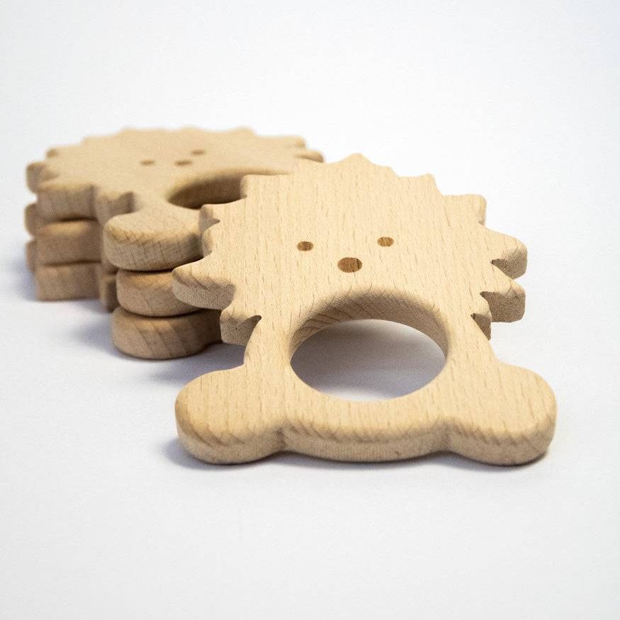 Beißring "Löwe" aus Buchenholz - mahina