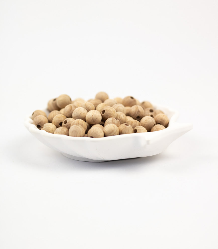 Runde Holzperle "Classic" aus Buchenholz 12mm - Bastelbedarf -> Holz > Holzperlen -> Rund von mahina