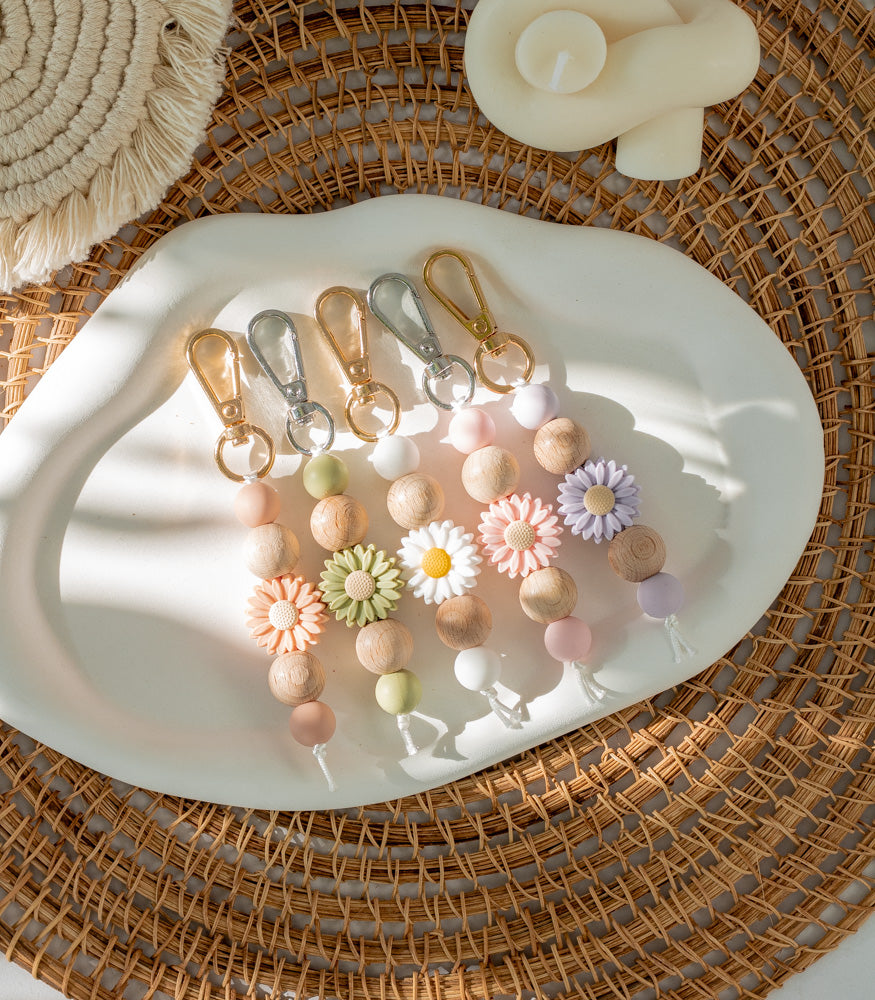 Handgemachter Schlüsselanhänger "Daisy" - Interior > MAHINA Handmade > Schlüsselanhänger von mahina