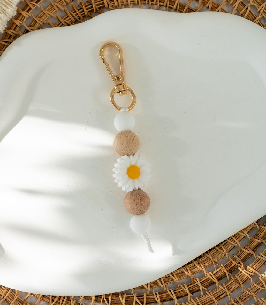 Handgemachter Schlüsselanhänger "Daisy" - Interior > MAHINA Handmade > Schlüsselanhänger von mahina