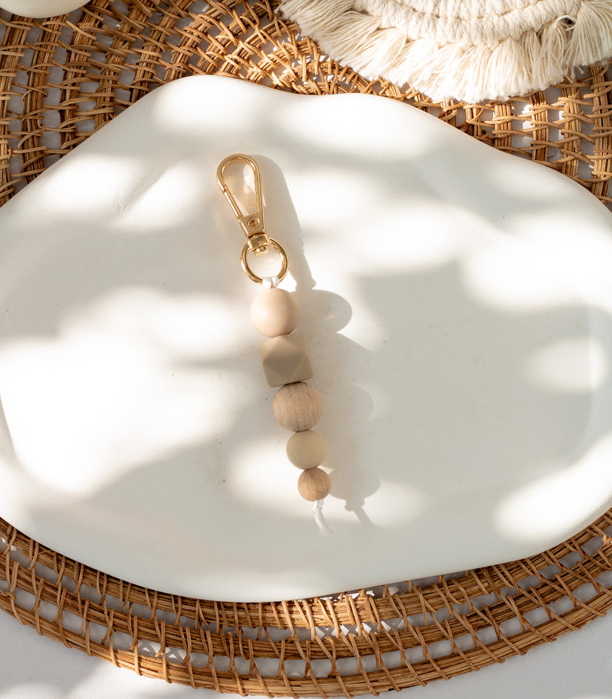 Handgemachter Schlüsselanhänger "Fiori" mit Motivperle - Interior > MAHINA Handmade > Schlüsselanhänger von mahina