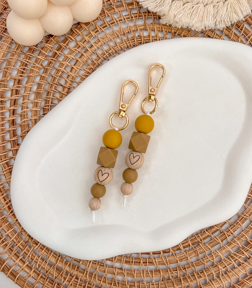 Handgemachter Schlüsselanhänger "Fiori" mit Motivperle - Interior > MAHINA Handmade > Schlüsselanhänger von mahina