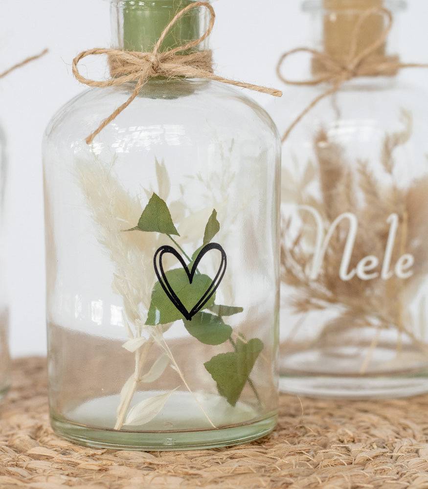 Personalisierbarer Kerzenständer mit Trockenblumen - Interior -> MAHINA Handmade -> Trockenblumen von mahina